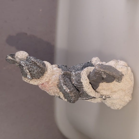 Santa , Tree and Bear Wax Candle Set in Grey, White and Silver - Picture 5 of 11